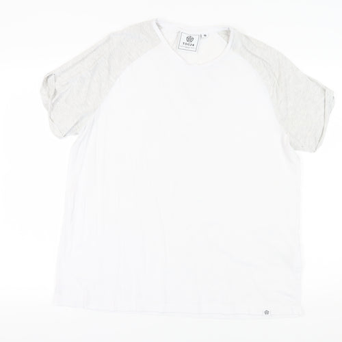 TOG24 Unisex Adults White T-Shirt Size 16 Basic Style