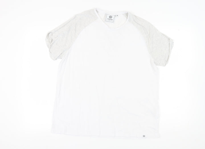 TOG24 Unisex Adults White T-Shirt Size 16 Basic Style