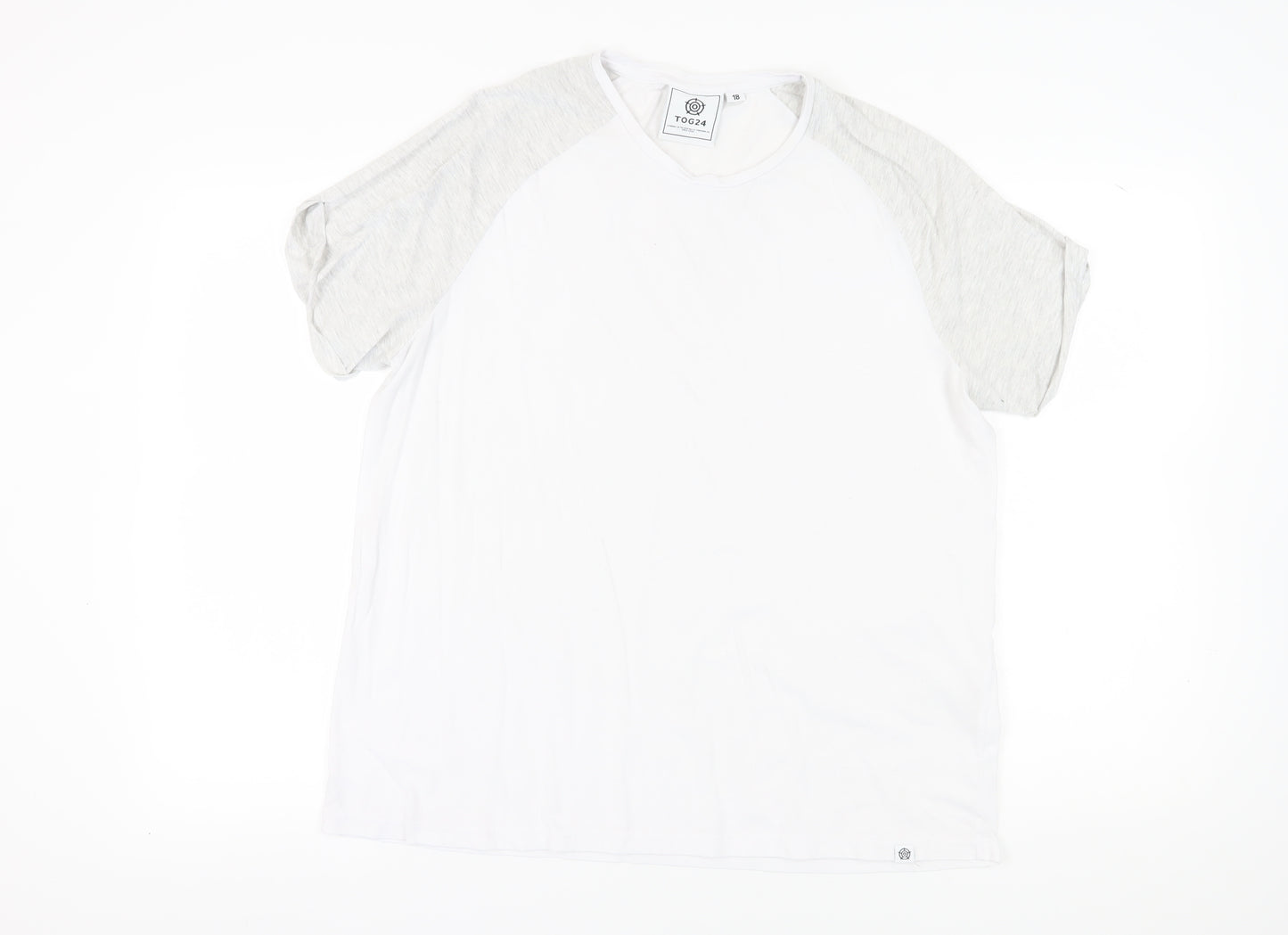 TOG24 Unisex Adults White T-Shirt Size 16 Basic Style