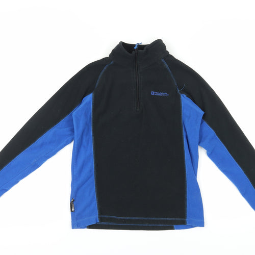 Mountain Warehouse Boys Black Blue Fleece Sweatshirt 11-12Y