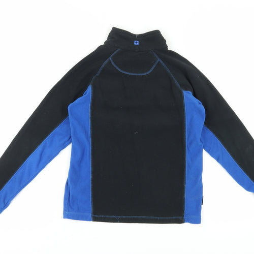 Mountain Warehouse Boys Black Blue Fleece Sweatshirt 11-12Y