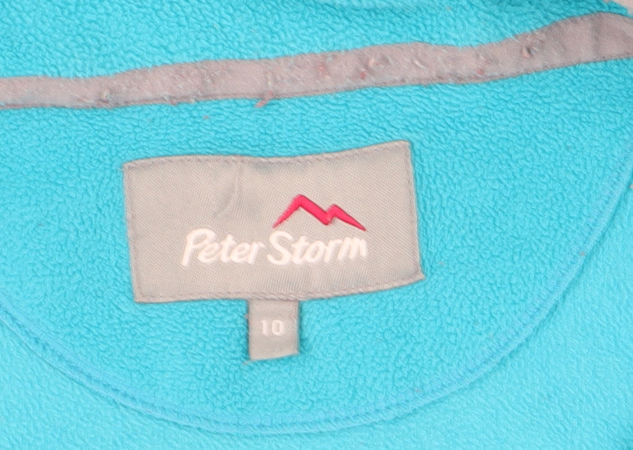 Peter Storm Women's Blue Fleece Jacket Size 10