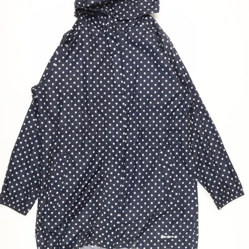 Peter Storm Women's Blue Polka Dot Rain Coat Size 16