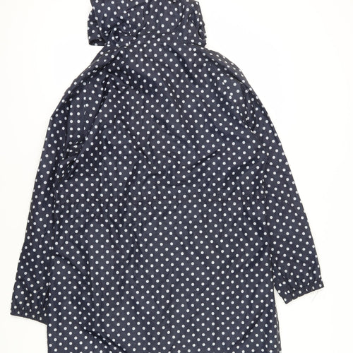 Peter Storm Women's Blue Polka Dot Rain Coat Size 16