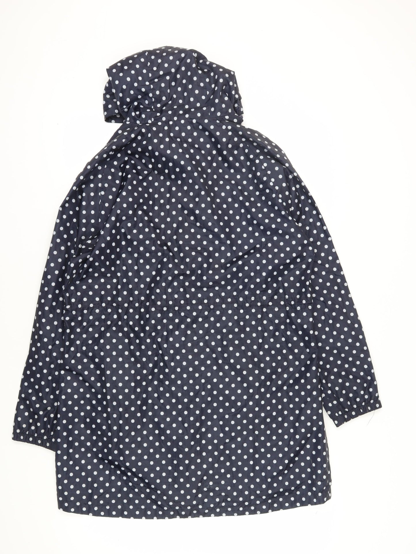 Peter Storm Women's Blue Polka Dot Rain Coat Size 16