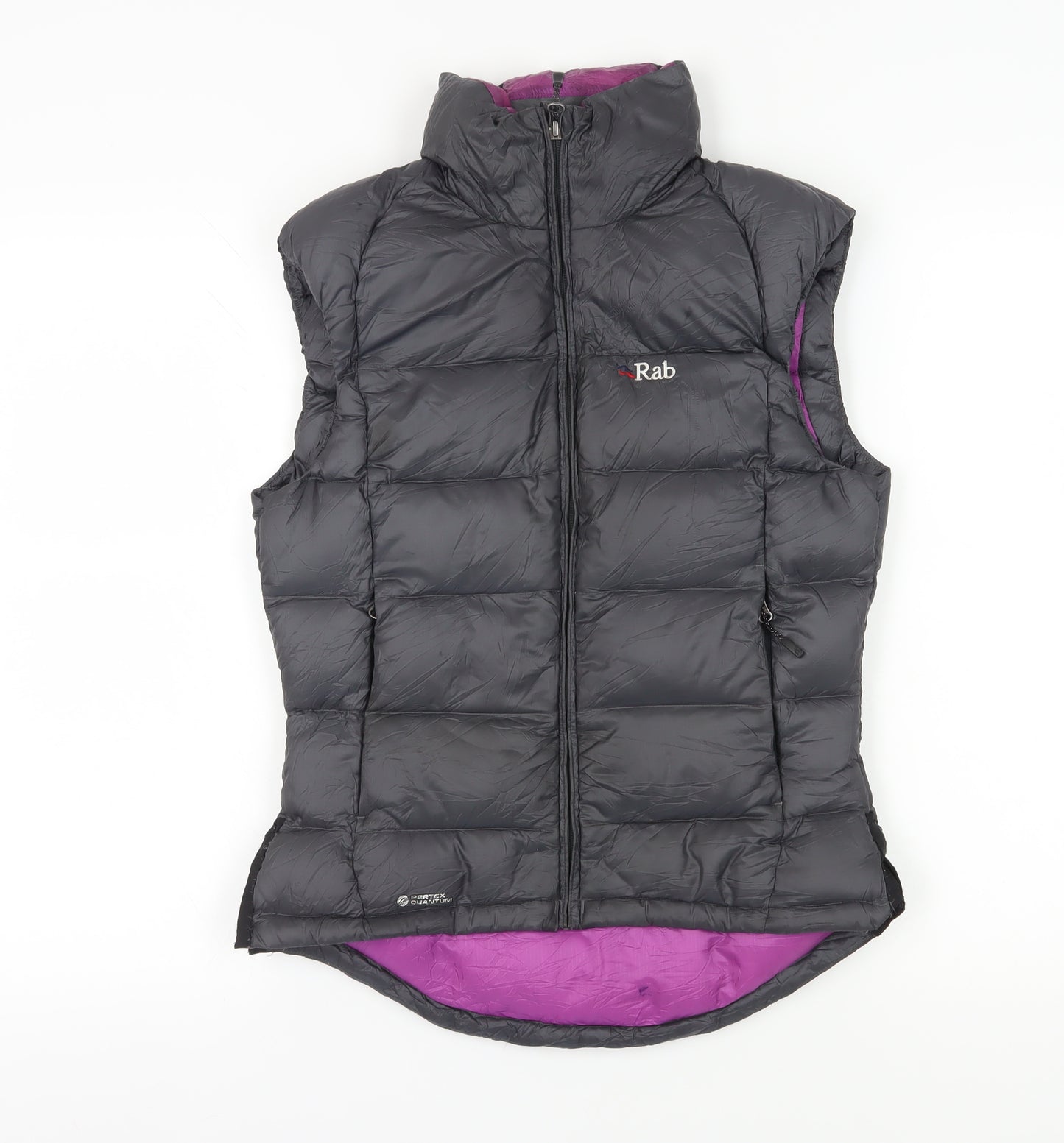 Rab Women's Grey Puffer Waistcoat, Size 8, Winter Warmth
