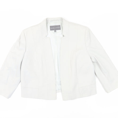 Laura Ashley Women’s White Suit Jacket, Size 12, Regular Fit