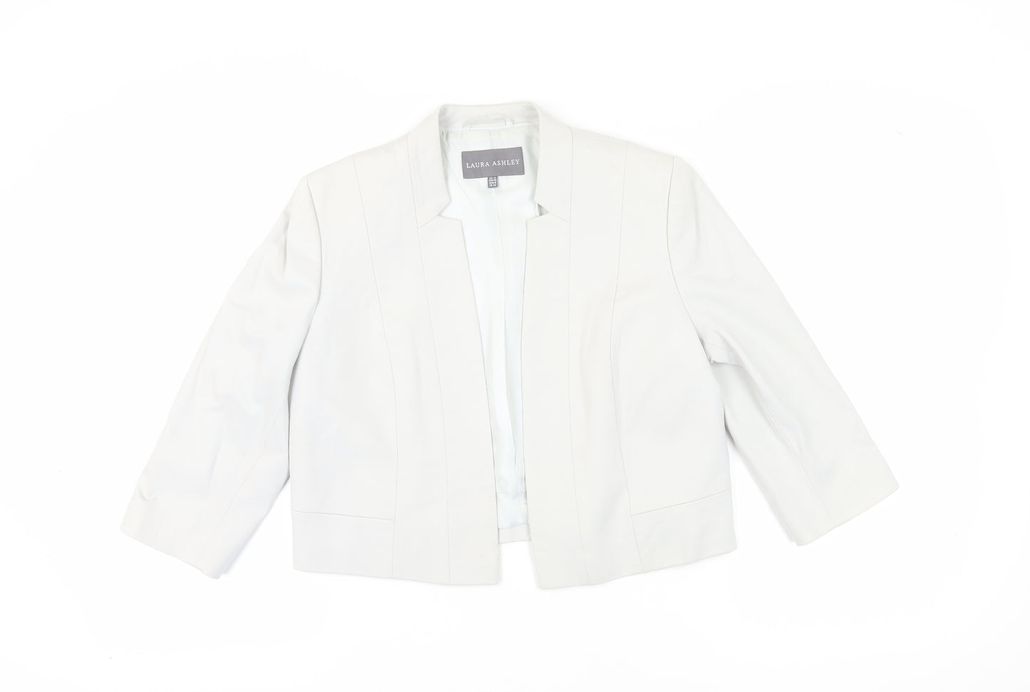 Laura Ashley Women’s White Suit Jacket, Size 12, Regular Fit