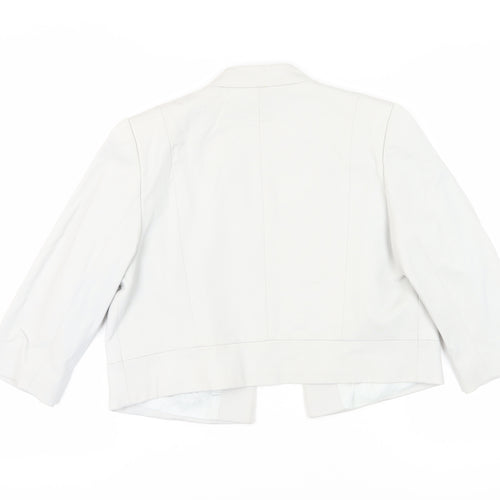 Laura Ashley Women’s White Suit Jacket, Size 12, Regular Fit
