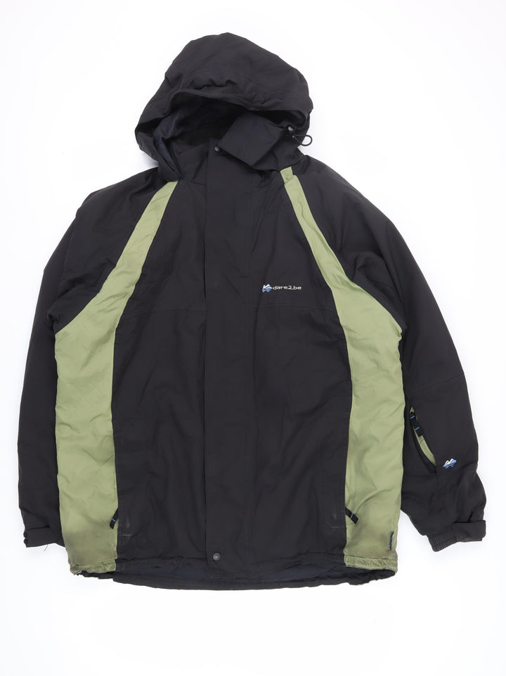 Dare 2 Be Men's XL Black Green Rain Jacket
