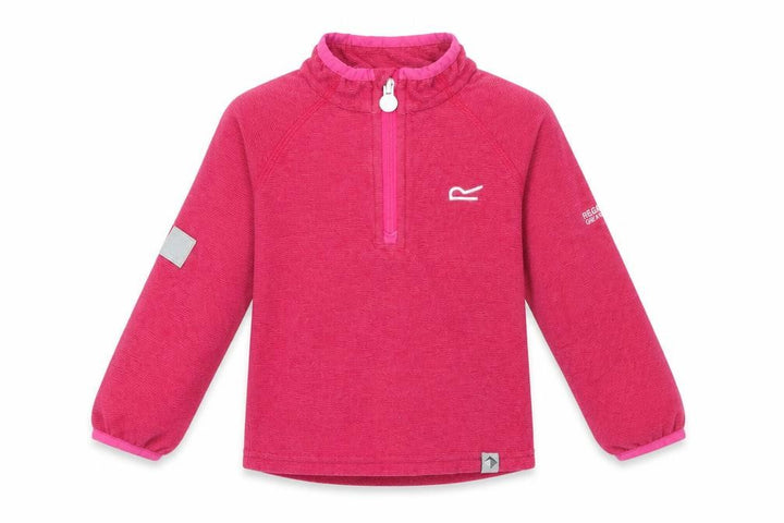 Regatta Girls Pink 1/4 Zip Lightweight Sweatshirt 3-4 Years