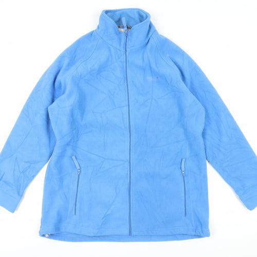 Regatta Women's Blue Mid-Length Fleece Jacket Size 18