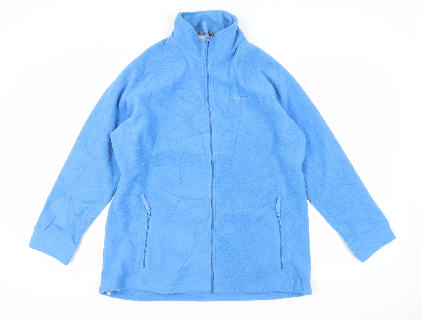 Regatta Women's Blue Mid-Length Fleece Jacket Size 18