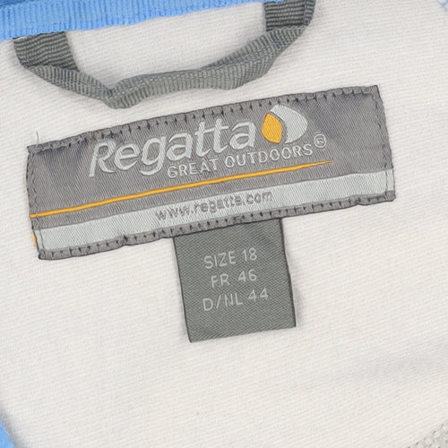 Regatta Women's Blue Mid-Length Fleece Jacket Size 18