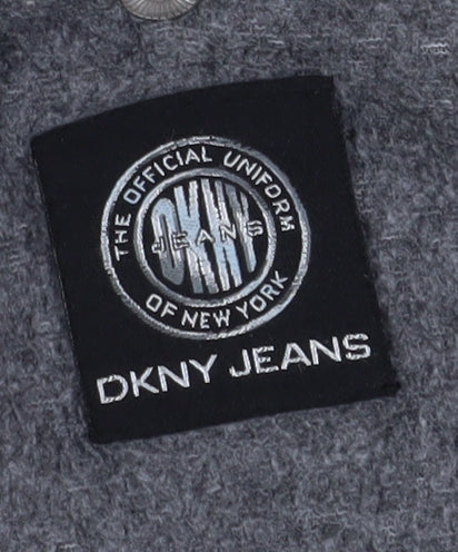 DKNY JEANS Women's Ivory Parka Jacket Small