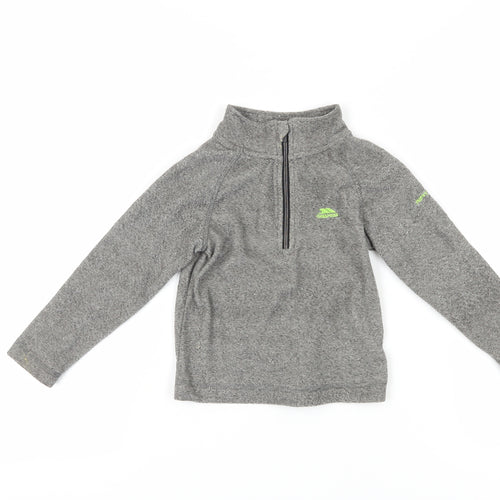 Trespass Boys Grey 1/4 Zip Sweatshirt, 2-3 Years, Regular Fit