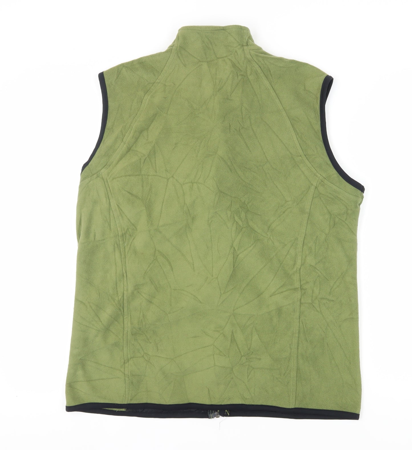 Crane Men's Green Fleece Waistcoat Size L Casual