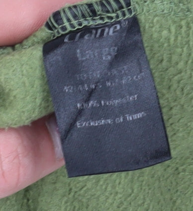 Crane Men's Green Fleece Waistcoat Size L Casual
