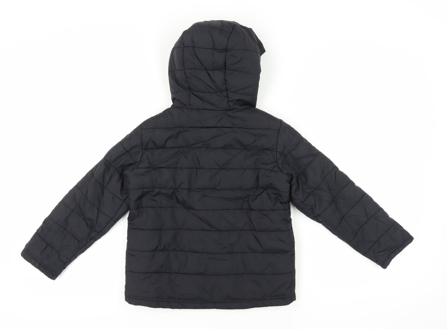 Peter Storm Boys Puffer Jacket 8 Years Black Hooded Winter