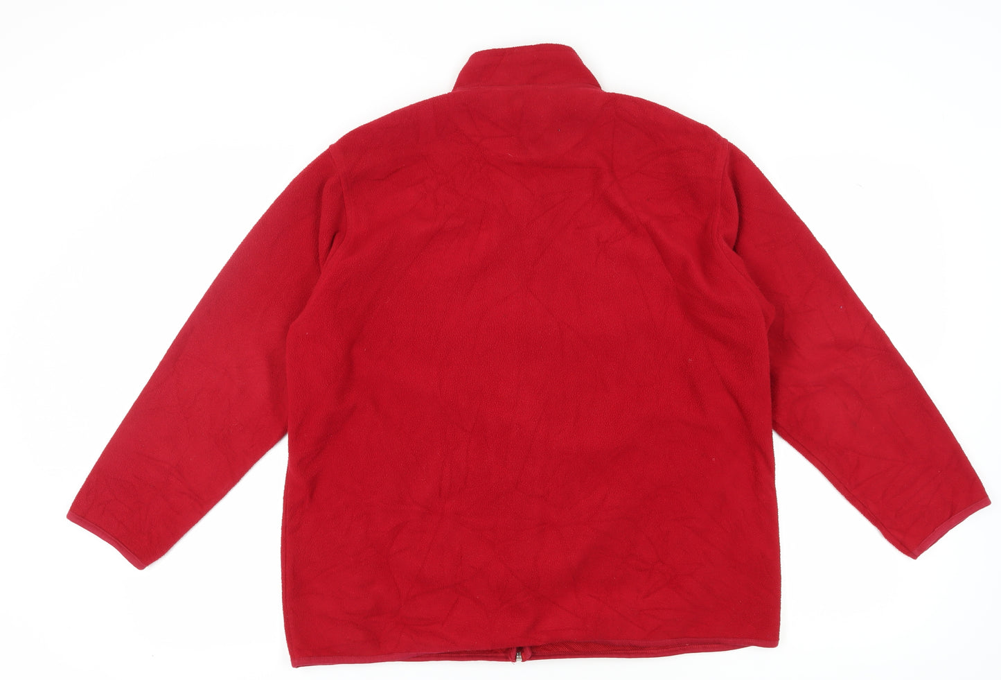 EWM Women's Red Basic Fleece Jacket - Size L