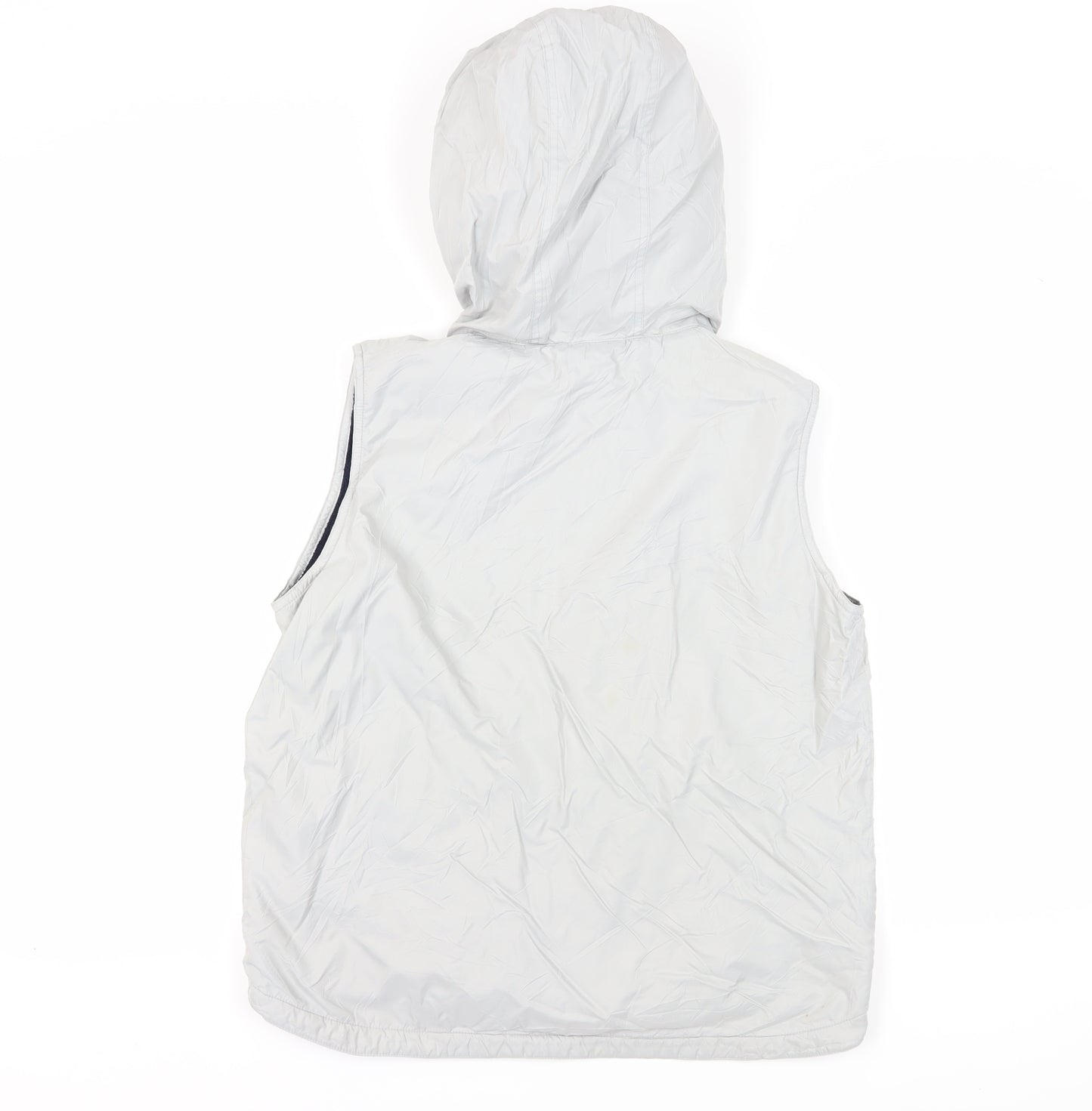 Maine New England Women's White Hooded Waistcoat Vest Size 12