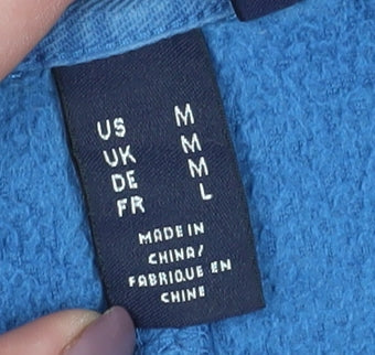 Lands' End Women's Blue Fleece Blazer M