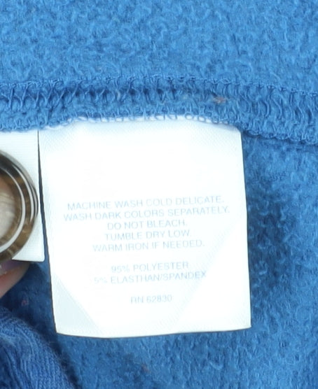 Lands' End Women's Blue Fleece Blazer M