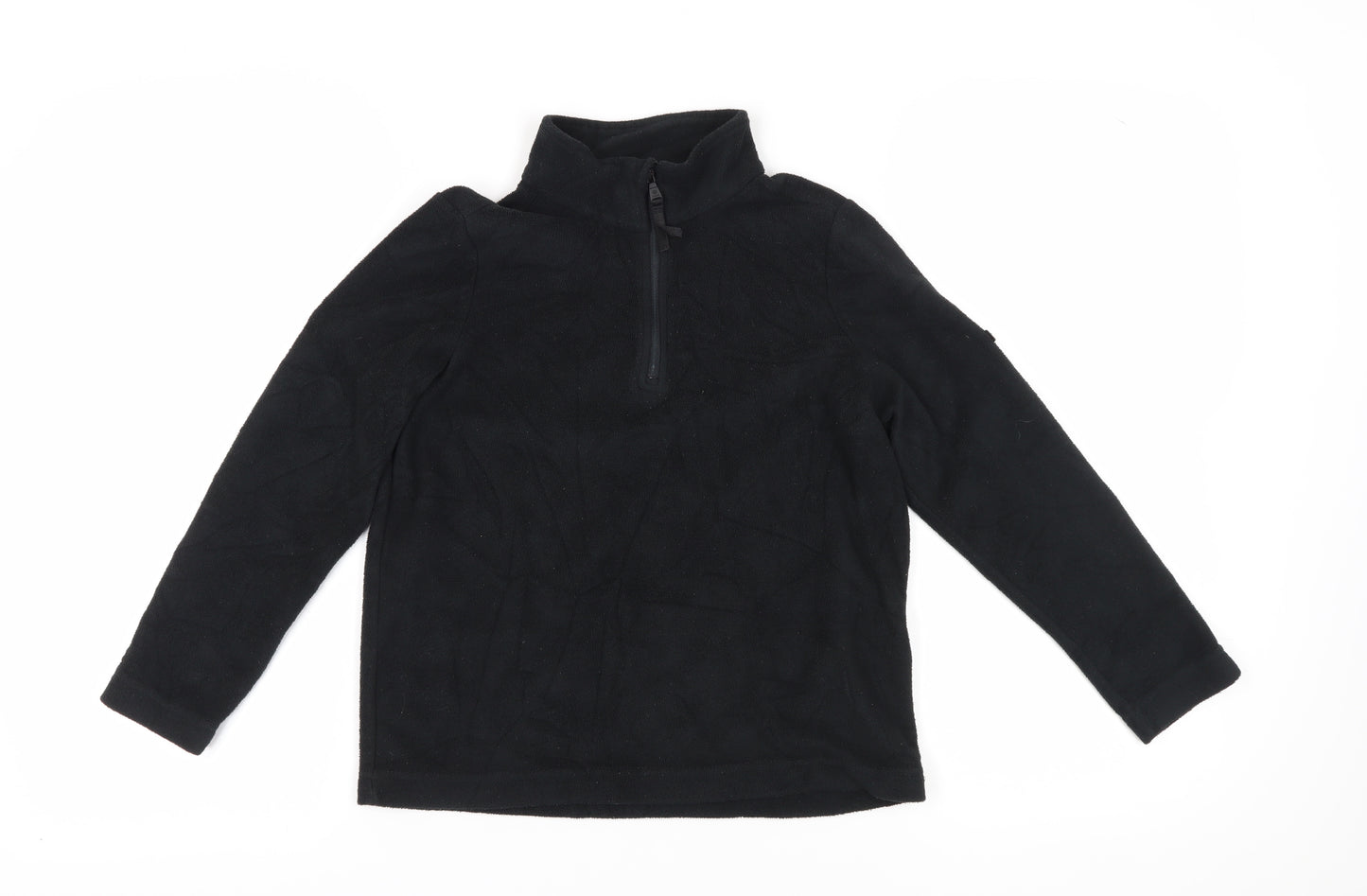 TOG24 Boys Black Fleece Pullover Hoodie 9-10 Years