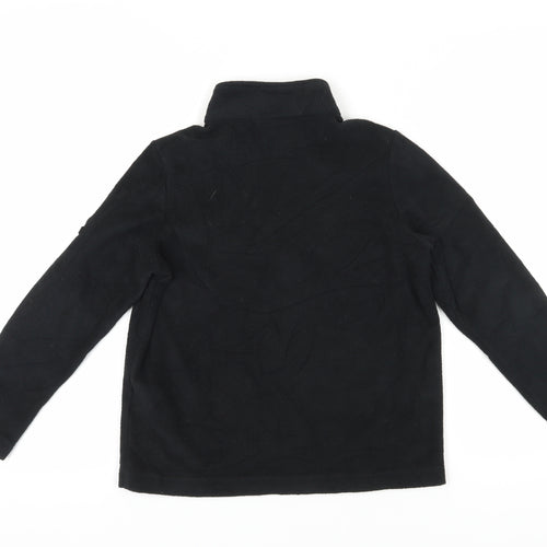 TOG24 Boys Black Fleece Pullover Hoodie 9-10 Years