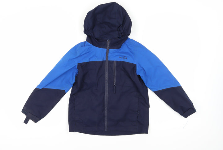 Peter Storm Boys Blue Hooded Jacket 7-8 Years