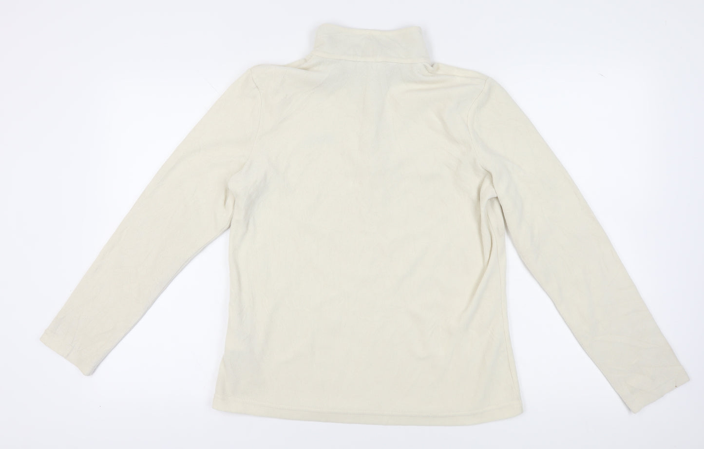 Regatta Ivory Women's Sweatshirt UK Size 12 High Neck Henley