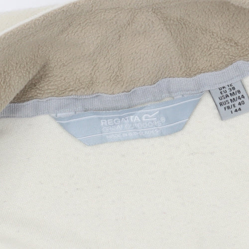 Regatta Ivory Women's Sweatshirt UK Size 12 High Neck Henley