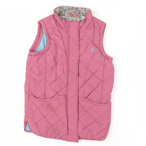 Joules Girls Pink Puffer Jacket 10 Years Quilted Sleeveless