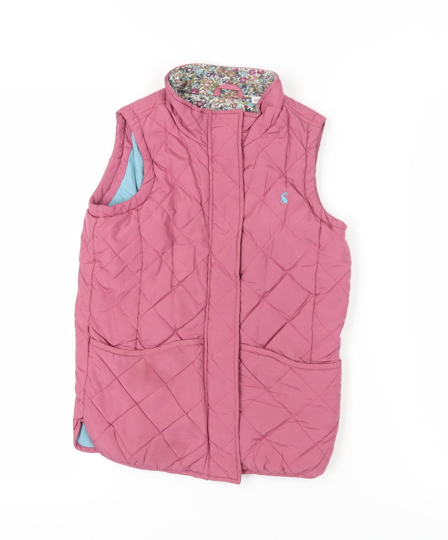 Joules Girls Pink Puffer Jacket 10 Years Quilted Sleeveless