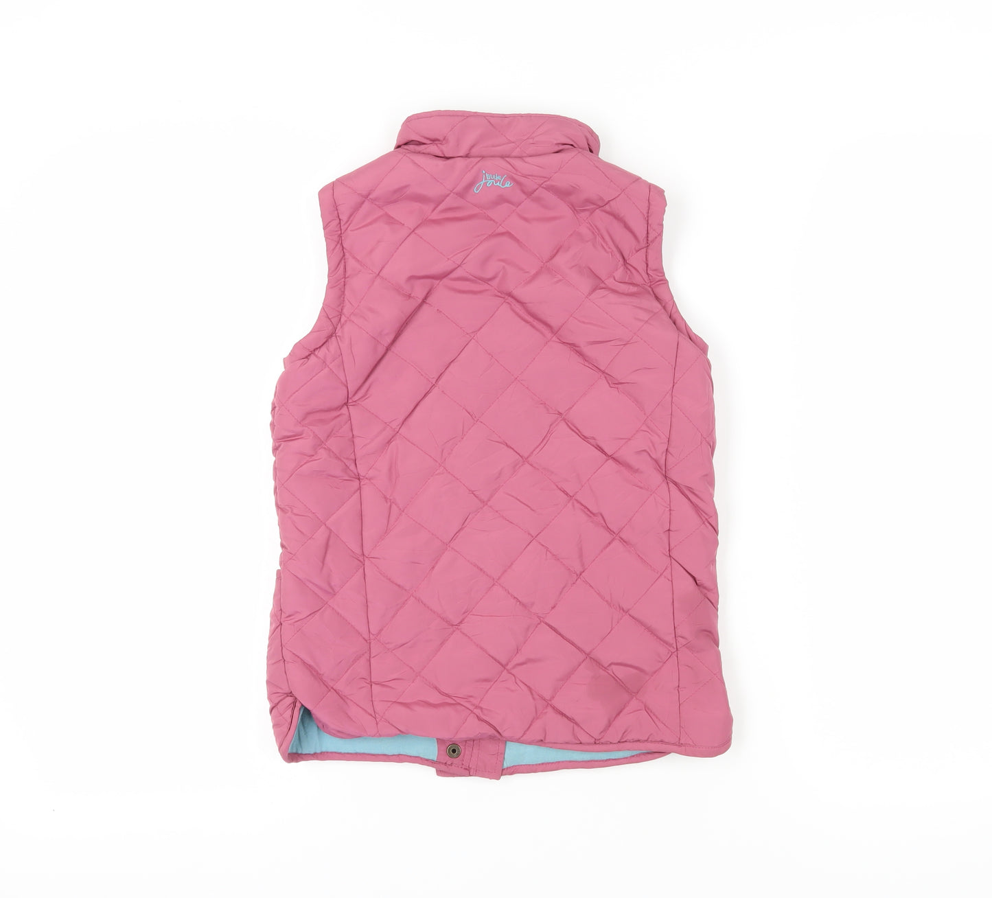 Joules Girls Pink Puffer Jacket 10 Years Quilted Sleeveless