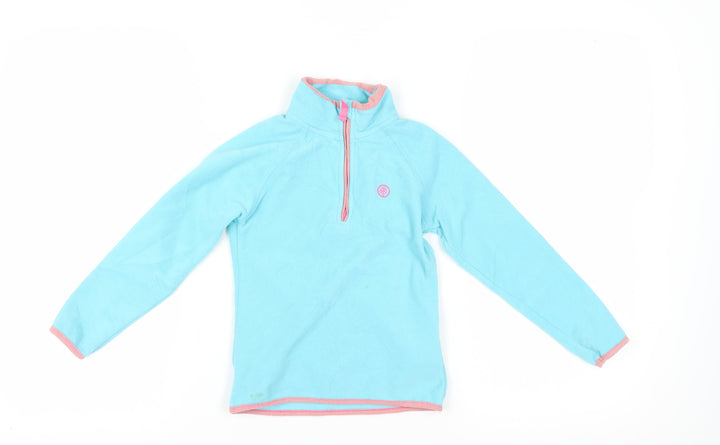 Crane Girls Blue 1/2 Zip Fleece Sweatshirt 5-6 Years