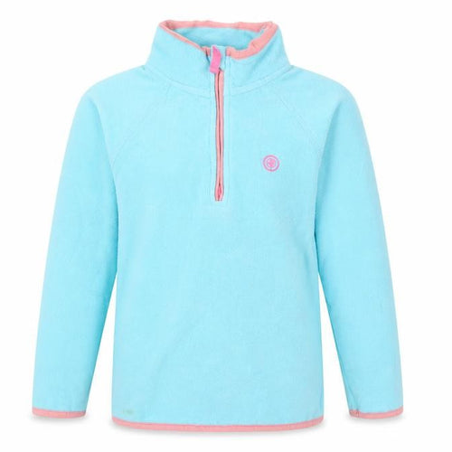 Crane Girls Blue 1/2 Zip Fleece Sweatshirt 5-6 Years