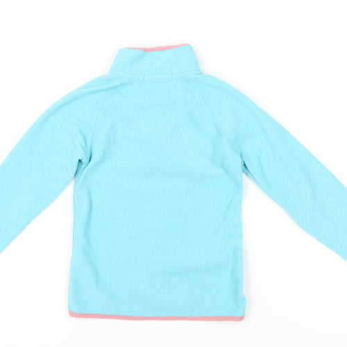 Crane Girls Blue 1/2 Zip Fleece Sweatshirt 5-6 Years
