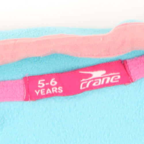 Crane Girls Blue 1/2 Zip Fleece Sweatshirt 5-6 Years