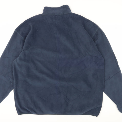Manville Men's Blue XL Fleece Pullover Sweatshirt