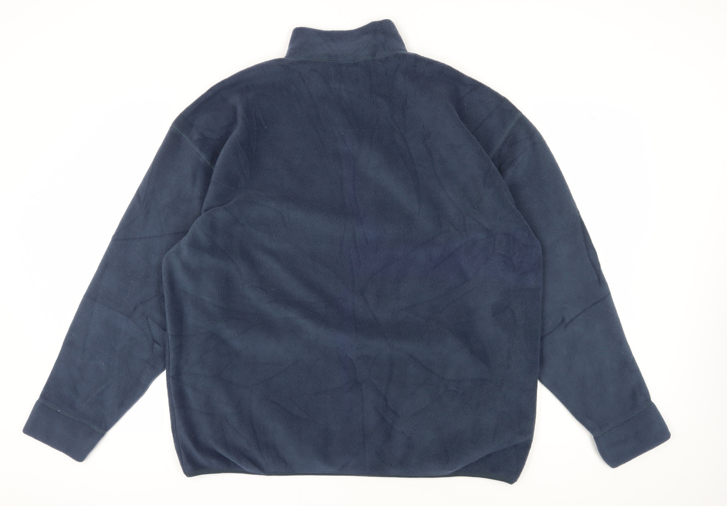 Manville Men's Blue XL Fleece Pullover Sweatshirt