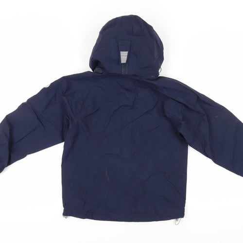 Sprayway Girls' Blue Hooded Rain Coat Age 8-9 Waterproof