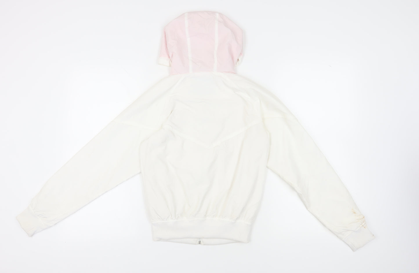 Lonsdale Women's White Hooded Jacket Size 10 Casual