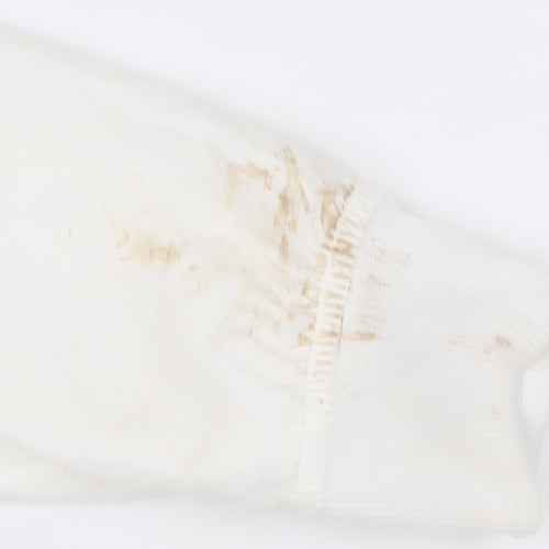 Lonsdale Women's White Hooded Jacket Size 10 Casual