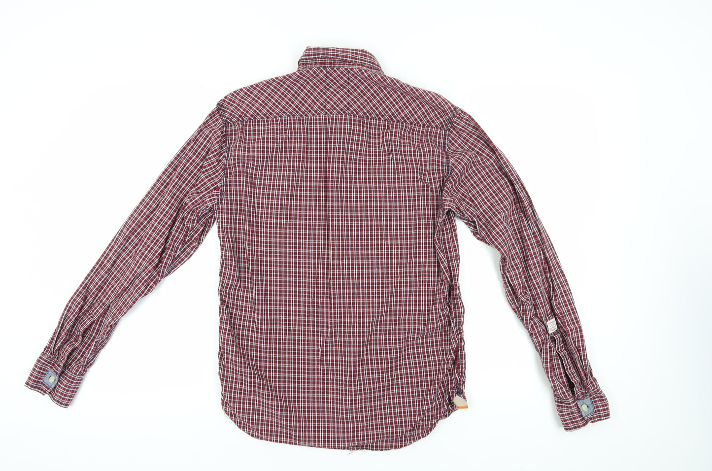 Vintage Co. Men's Red Check Long Sleeve Shirt L