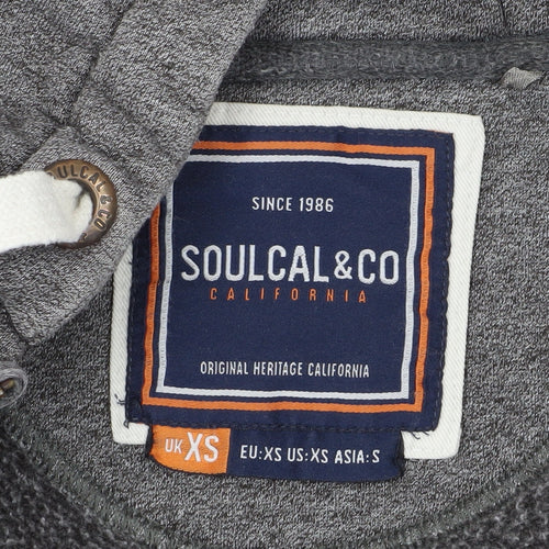 SoulCal & Co Grey XS Full Zip Hoodie for Men