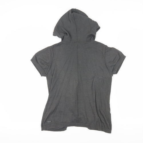 Bench Women's Black Short Sleeve Wrap Hoodie M