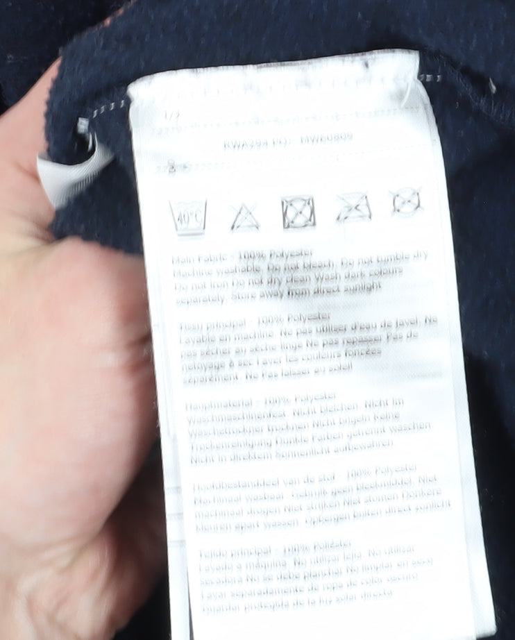 Regatta Blue Unisex Pullover Hoodie Size 12