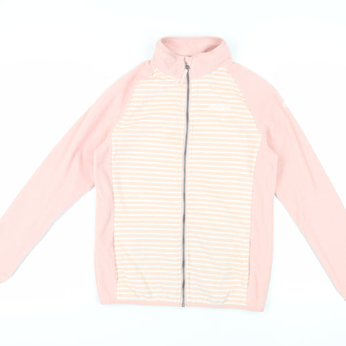 Craghoppers Girls Pink Striped Fleece Jacket 13 Years