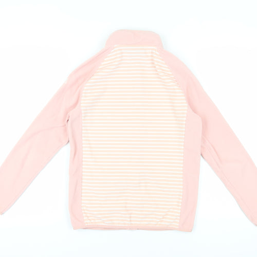 Craghoppers Girls Pink Striped Fleece Jacket 13 Years